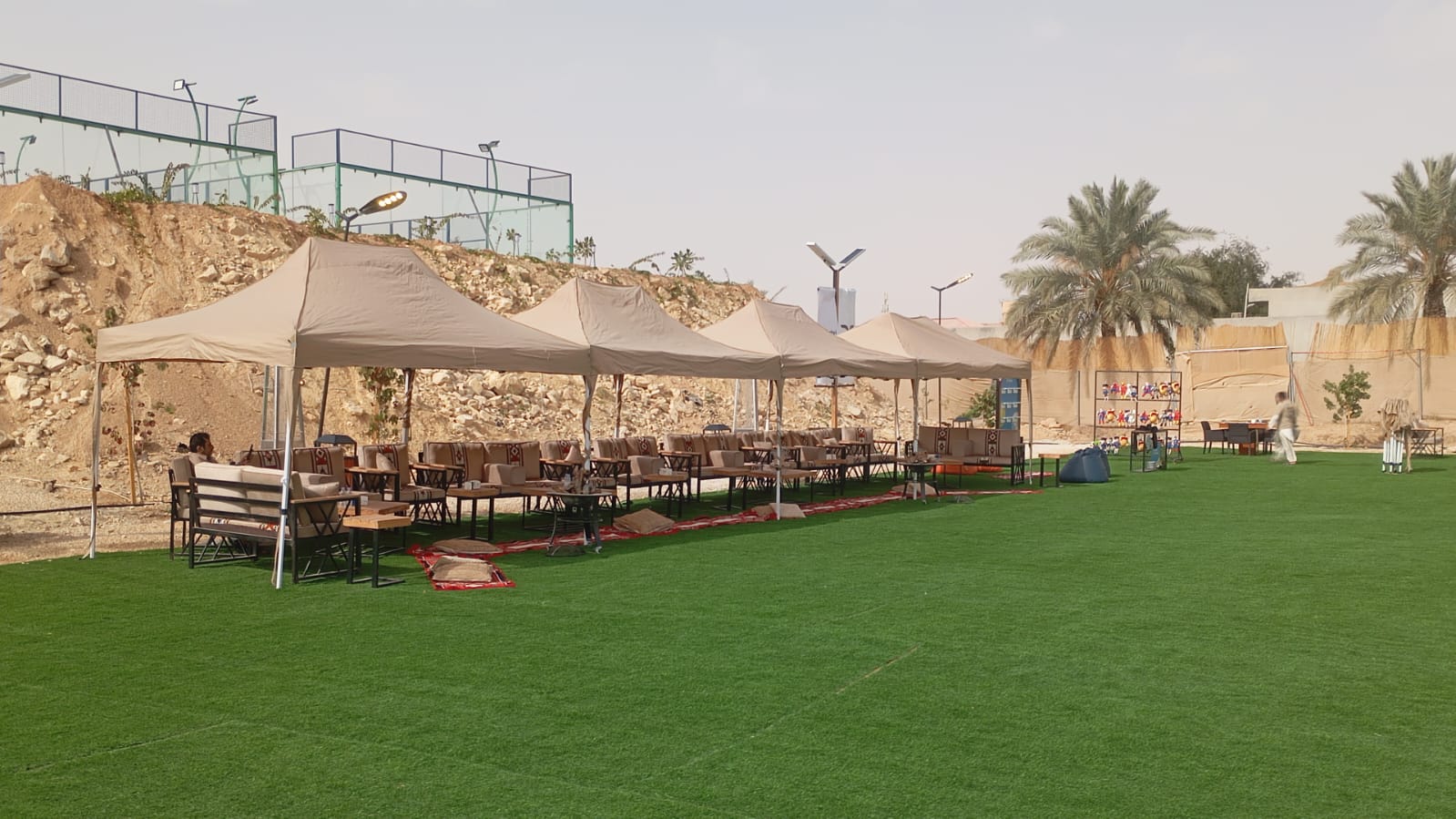 مخيم تراثي أو بيت شعر وجلسة خارجية في الرياض — لقطة أرشيفية 6 من أعمال لمسه ذوق في الرياض