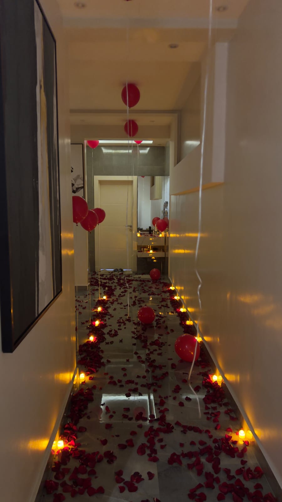 مدخل قاعة أو استقبال ضيوف وتجهيز أفراح في الرياض — لقطة أرشيفية 3 من أعمال لمسه ذوق في الرياض