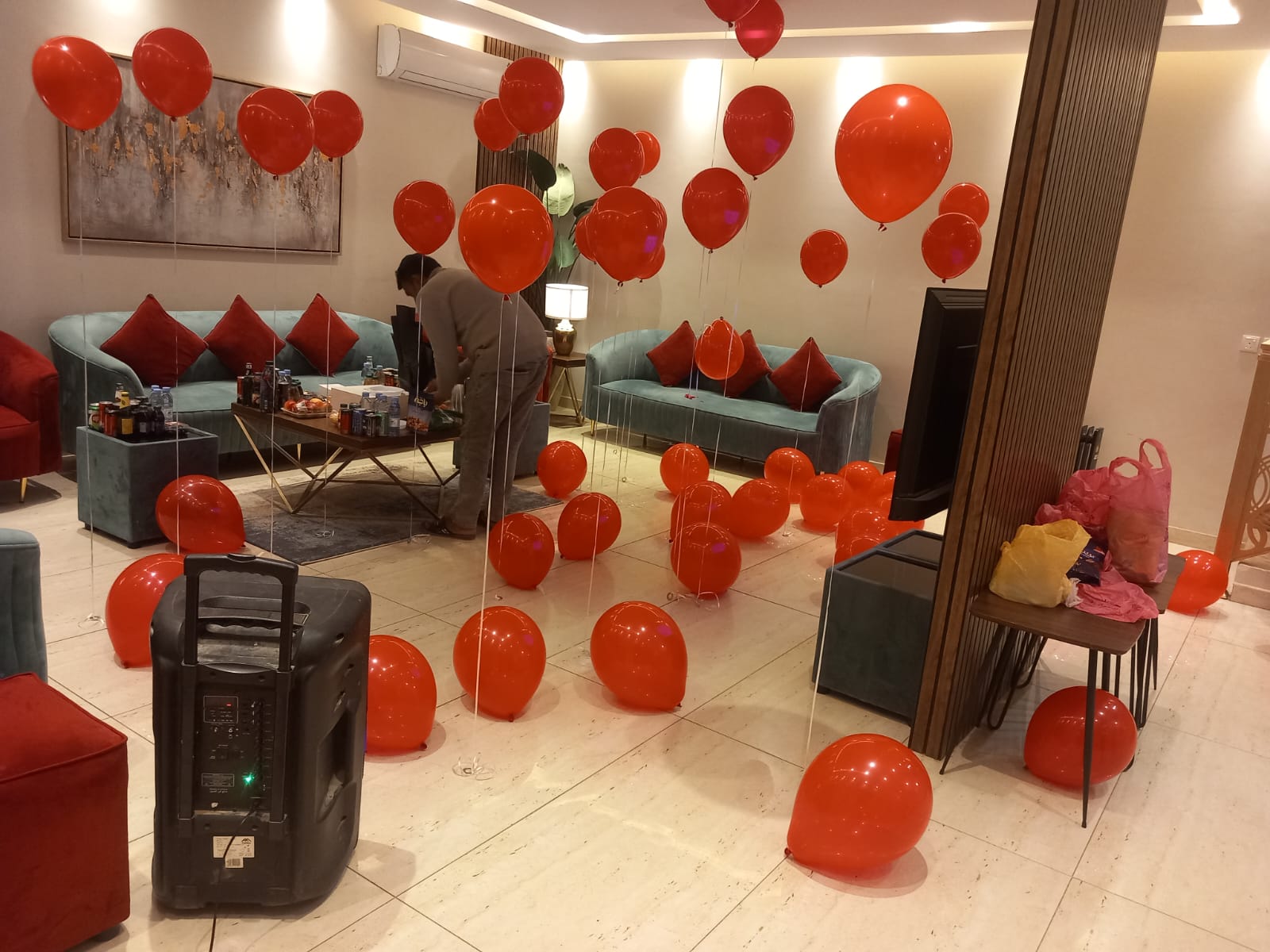 مدخل قاعة أو استقبال ضيوف وتجهيز أفراح في الرياض — لقطة أرشيفية 6 من أعمال لمسه ذوق في الرياض